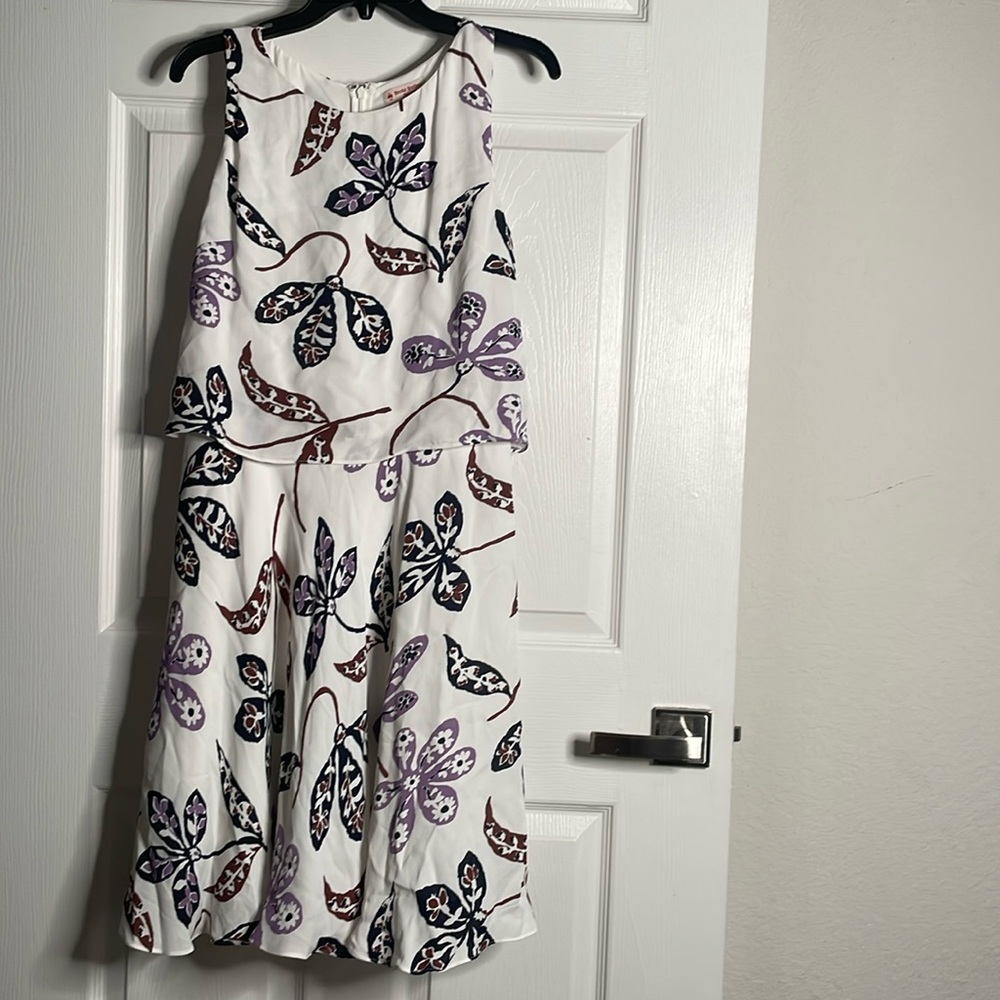 Brooks brothers red fleece floral tank dress